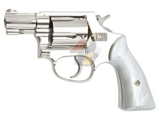 [TN-GP-010757] Tanaka S&W M36 2 Inch Square Butt Travis Model  Gas Revolver ( Nickel Finish )