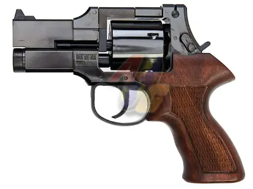 [MS-GP-063204] Marushin Mateba 3 inch Gas Revolver ( W Deep Black, Heavy Weight, Wood Grip )