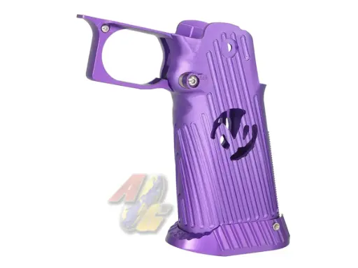 [5KU-GB-588-PU] 5KU CNC Aluminum Grip Type.4 for Tokyo Marui Hi-Capa Series GBB (Purple)