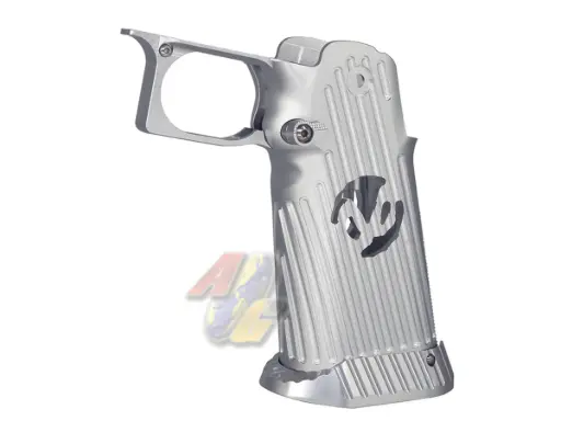 [5KU-GB-588-SV] 5KU CNC Aluminum Grip Type.4 for Tokyo Marui Hi-Capa Series GBB (Silver)