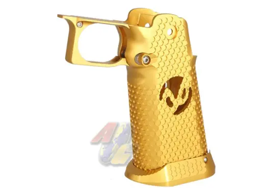[5KU-GB-584-GD] 5KU CNC Aluminum Grip Type.3 For Tokyo Marui Hi-Capa Series GBB (Infinity/ Gold)