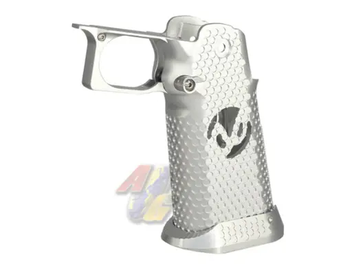 [5KU-GB-584-SV] 5KU CNC Aluminum Grip Type.3 for Tokyo Marui Hi-Capa Series GBB (Infinity/ Silver)