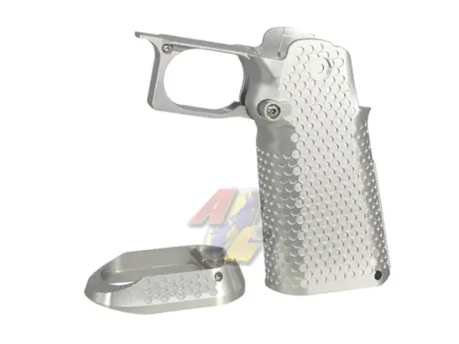 [5KU-GB-489-SV] 5KU CNC Aluminum Grip Type.1 for Tokyo Marui Hi-Capa Series GBB (Silver)