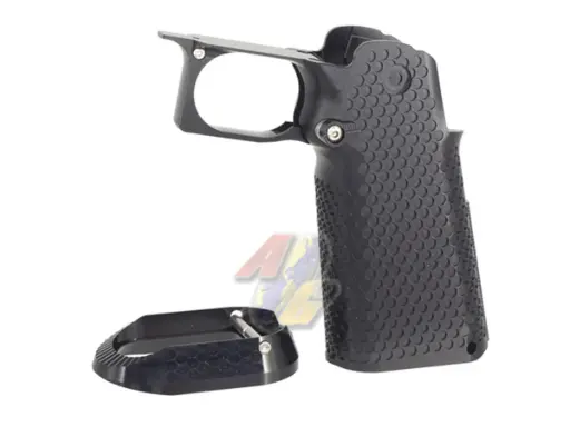[5KU-GB-489-BK] 5KU CNC Aluminum Grip Type.1 for Tokyo Marui Hi-Capa Series GBB (Black)