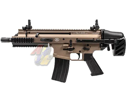 [BOLT-AEG-SCF-100-TAN] Cyber FN Herstal SCAR-SC Compact BRSS Recoil System AEG (TAN) (Licensed) (by Bolt)