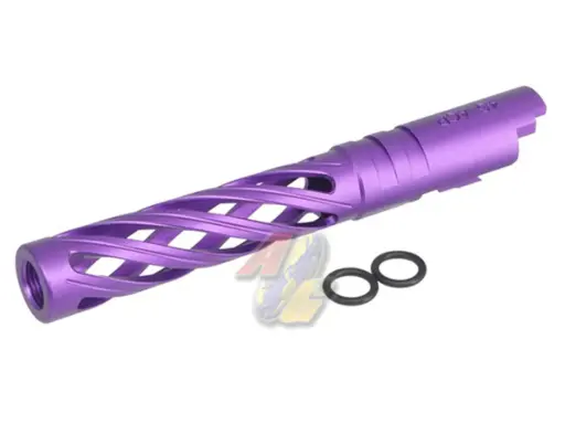 [5KU-GB-557-PU] 5KU 5.1 Aluminum Hollow Outer Barrel for Tokyo Marui Hi-Capa 5.1 Series GBB (Purple, 11mm+)