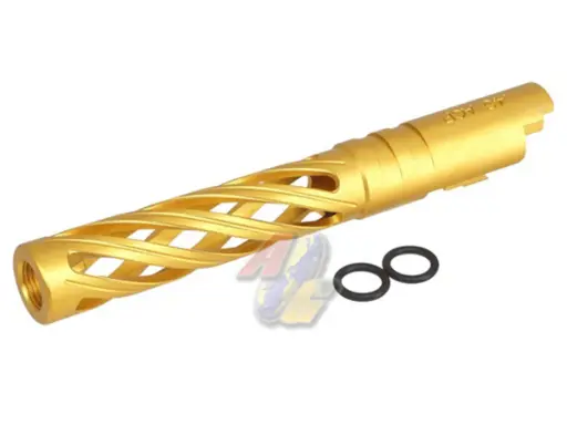 [5KU-GB-557-GD] 5KU 5.1 Aluminum Hollow Outer Barrel for Tokyo Marui Hi-Capa 5.1 Series GBB (Gold, 11mm+)