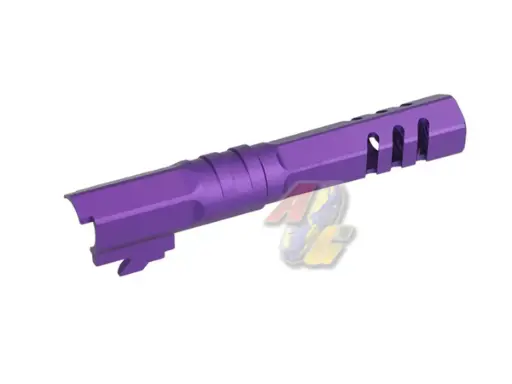 [5KU-GB-550-PU] 5KU 4.3 Aluminum Outer Barrel for Tokyo Marui Hi-Capa 4.3 Series GBB (Type 2, Purple, 11mm+)