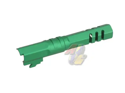 [5KU-GB-550-GN] 5KU 4.3 Aluminum Outer Barrel for Tokyo Marui Hi-Capa 4.3 Series GBB (Type 2, Green, 11mm+)