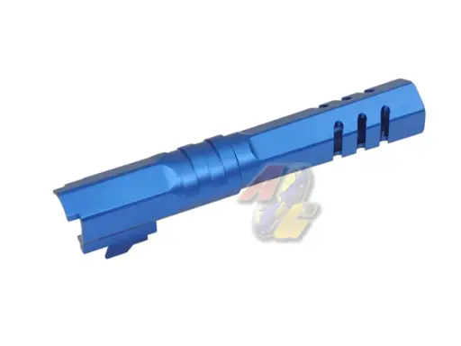 [5KU-GB-550-BU] 5KU 4.3 Aluminum Outer Barrel for Tokyo Marui Hi-Capa 4.3 Series GBB (Type 2, Blue, 11mm+)
