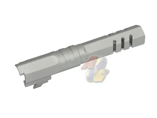 [5KU-GB-550-SV] 5KU 4.3 Aluminum Outer Barrel for Tokyo Marui Hi-Capa 4.3 Series GBB (Type 2, Silver, 11mm+)