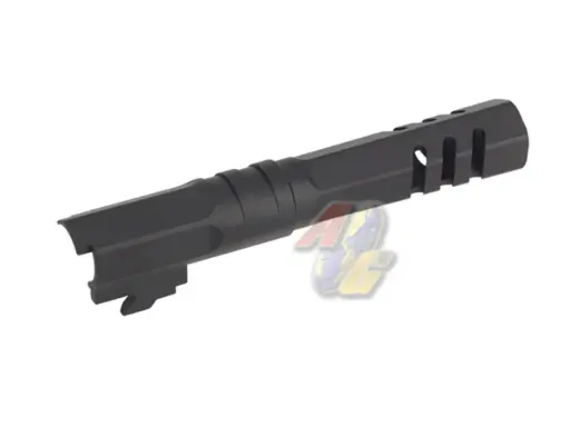 [5KU-GB-550-BK] 5KU 4.3 Aluminum Outer Barrel for Tokyo Marui Hi-Capa 4.3 Series GBB (Type 2, Black, 11mm+)