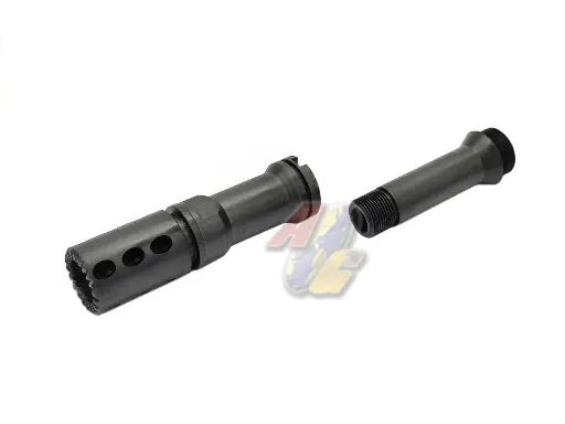 [BBT-M249-002] BBT Steel Extend Outer Barrel with Steel Flash Hider for VFC M249 GBB