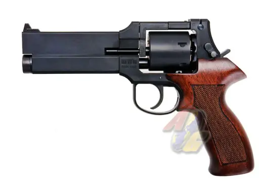 [MS-GP-063341] Marushin Mateba 5 inch Gas Revolver ( Matt Black, Heavy Weight, Wood Grip )