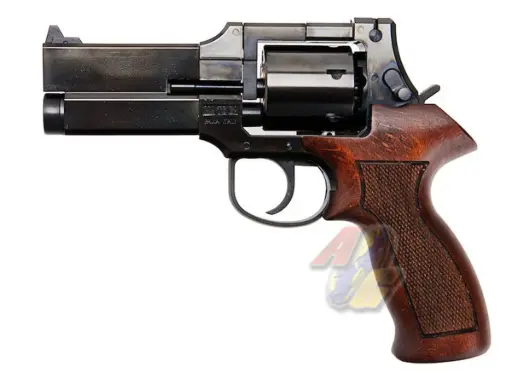 [MS-GP-063280] Marushin Mateba 4 inch Gas Revolver ( W Deep Black, Wood Grip )