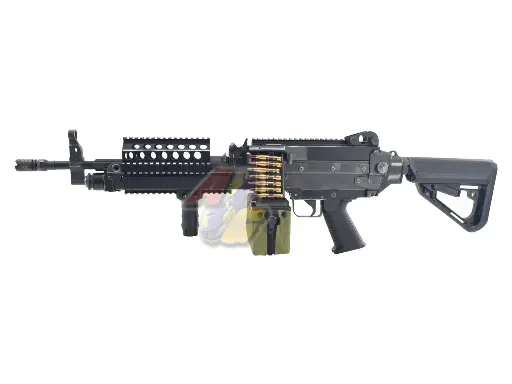 [AK-AEG-SPS-MK46-BKBW] T8 SPS MK46 Mod.0 AEG (Battleworn) (Black) (by A&K)