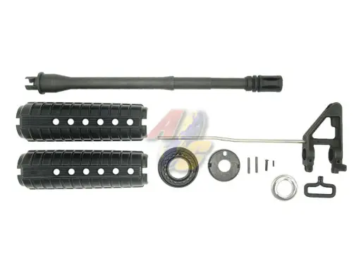 [AG-733OBS-MWS] Angry Gun M733 Style Steel Outer Barrel Front Set for Tokyo Marui M4 Series GBB (MWS)