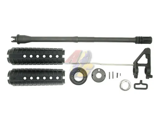 [AG-723OBS-MWS] Angry Gun M723 Style Steel Outer Barrel Front Set for Tokyo Marui M4 Series GBB (MWS)