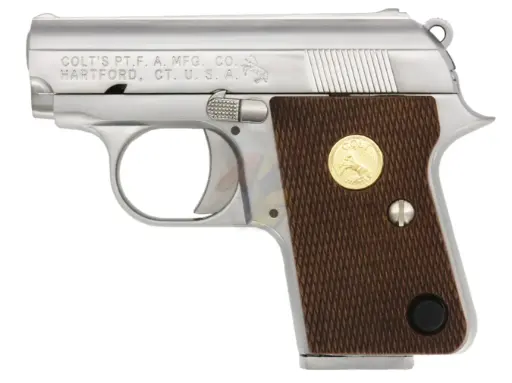 [CY-GP-0023] Cybergun Colt.25 GBB Pistol with Marking - Silver (by WE)