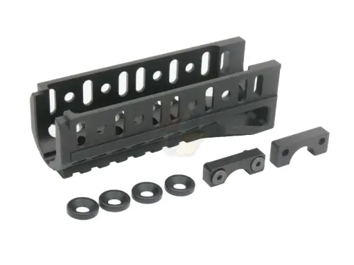 [5KU-274-BK] 5KU B-11U Classic Lower Handguard Rail for LCT/ GHK AK Airsoft Rifle (Black)