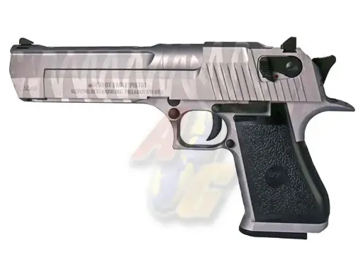 [CY-GP-0011] Cybergun Full Metal Desert Eagle .50AE Pistol - Tiger Stripe Silver (Licensed) (by WE)
