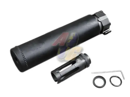 [AA-SIL-10-BK-A] Airsoft Artisan FH556 Style Silencer with FH212A Flash Hider (Black)