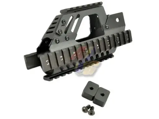 [CYMA-C210-BK] CYMA P90 SMG AEG Rifle Tri-Rail Alloy Handguard (Black)