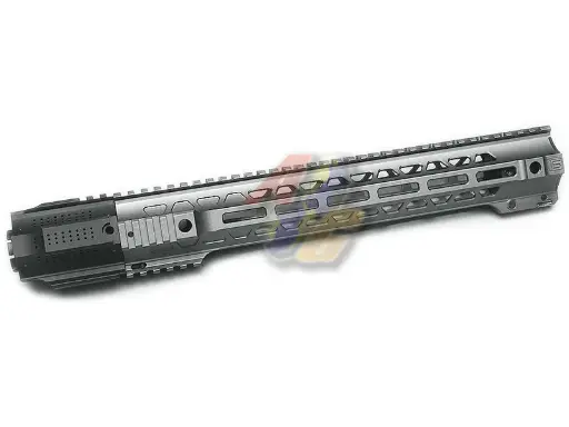 [GP-RIS-COP123L-AG] G&P Long Railed Handguard with SAI QD System for Tokyo Marui M4/ M16 Series AEG (Gray)
