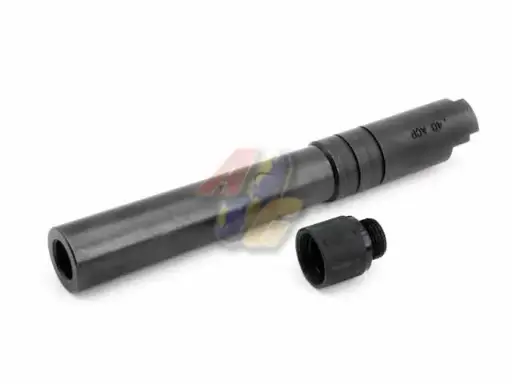[AIP-022-HC-02BK] AIP Stainless Steel Threaded Outer Barrel for Tokyo Marui Hi-Capa 5.1 Series GBB (Black)