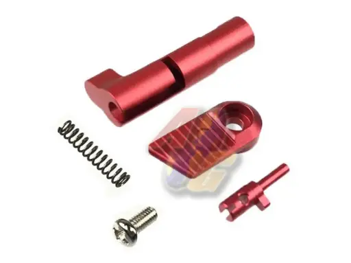 [AIP-51-72] AIP Ver.2 Magazine Catch Set for Tokyo Marui Hi-Capa Series GBB (Red) (Ruled)