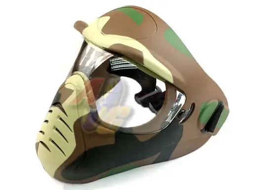 [APS-A-H1-4] APS Anti-Fog Alone Full Mask (Woodland Camouflage)