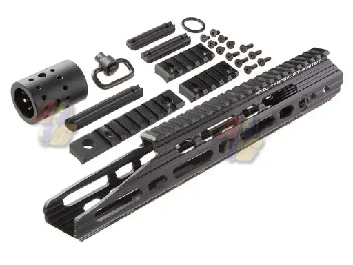 [APS-EE042BK] APS 13 inch CNC Guardian Rail Handguard Set (Black)