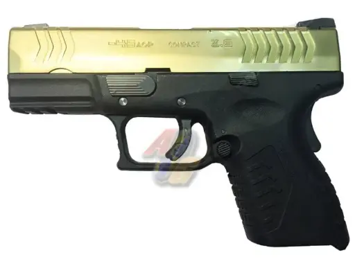 [WE-GP-0777] WE XDM .45 Compact 3.8 GBB ( Gold, Metal Slide, BK Frame )