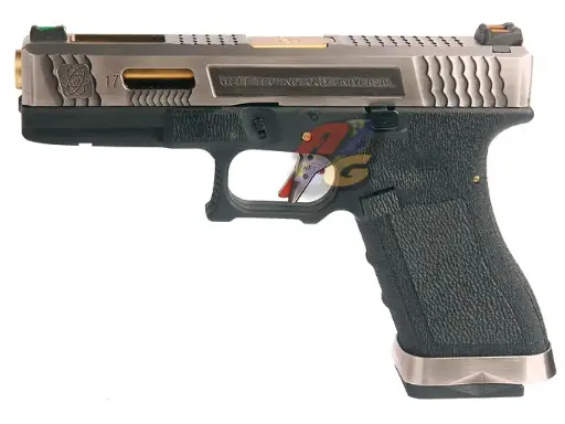 [WE-GP-0586] WE G17 T3 GBB ( SV Slide, GD Barrel, BK Frame)