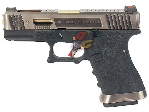 [WE-GP-0557] WE G19 T3 GBB ( SV Slide, GD Barrel, BK Frame )