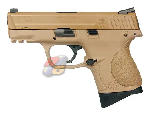 [HK-GP-0032] HK M&P9C Compact GBB Pistol (With Marking, Tan, Metal Slide)