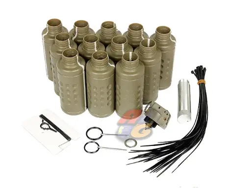 [HAK-TB-12E] HAKKOTSU Thunder B Co2 Sound Effect Grenade (12Pcs Shells, DE)