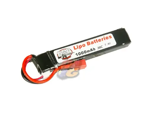 [GP-BA-BAT002-AG] G&P 7.4v 1000mAh (30C) Li-Poly Rechargeable Battery(Last One)