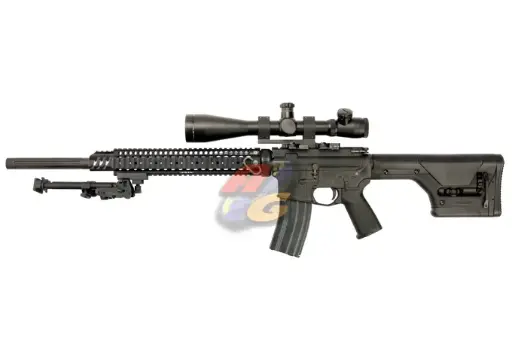 [AG-CGAR-LR12WE] AG Custom WE Larue 12" Tactical Stealth Sniper Rifle GBB ( Close Bolt Version )