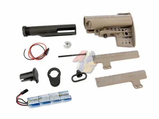 [KA-STK-08-DE-96] King Arms M4 Clubfoot Modstock w/ Pipe & 9.6V Battery (Dark Earth)(Last One)
