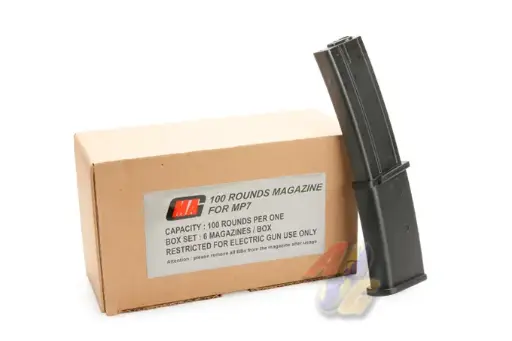 [MAG-005B] MAG 100 Rounds Magazine for Marui MP7 (Box Set)