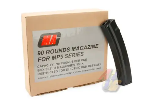[MAG-002] MAG 90 Rounds Magazine for MP5 Series (Box Set)