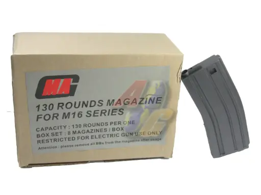 [MAG-001A] MAG 130 Rounds Magazine for M16 Series (Box Set)
