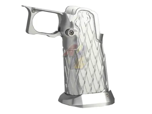 [5KU-GB-616-SV] 5KU CNC Aluminum Grip Type.11 For Tokyo Marui Hi-Capa Series GBB (Silver)