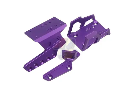 [5KU-GB-623-PU] 5KU Exoskeleton Optic Mount With Thumb Rest For Tokyo Marui Hi-Capa Series GBB (Purple)