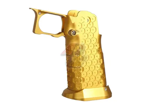 [5KU-GB-620-GD] 5KU CNC Aluminum Grip Type.12 for Tokyo Marui Hi-Capa Series GBB (Gold)