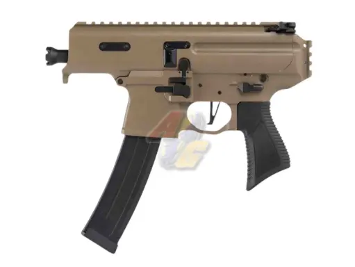 [STR-MX-03-COP-TAN] STRATOS X Airsoft MPX-K Copperhead 3.5 No Brace GBB (Tan)